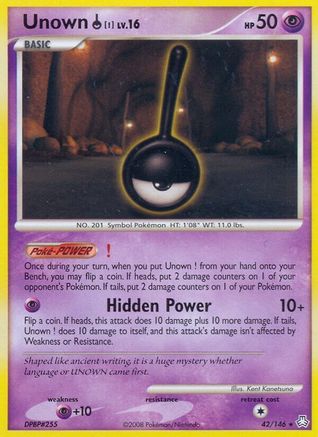 Unown (!) (42/146) - Legends Awakened Reverse Holofoil - Rare