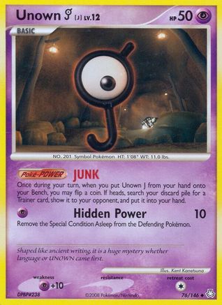 Unown (J) (76/146) - Legends Awakened - Uncommon