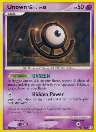 Unown (U) (78/146) - Legends Awakened Reverse Holofoil - Uncommon