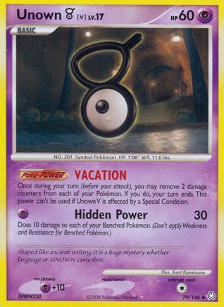 Unown (V) (79/146) - Legends Awakened - Uncommon
