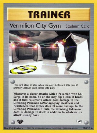 Vermilion City Gym 120/132 - Gym Heroes 1st Edition - Uncommon