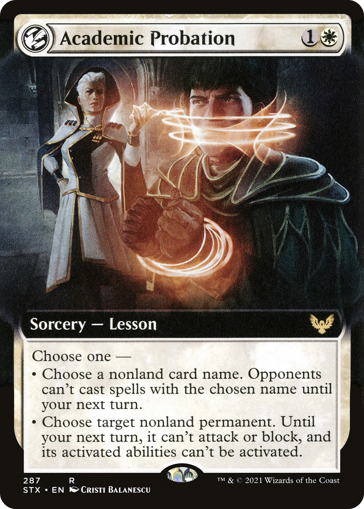 Academic Probation (STX-287) - Strixhaven: School of Mages: (Extended Art, lesson) Foil