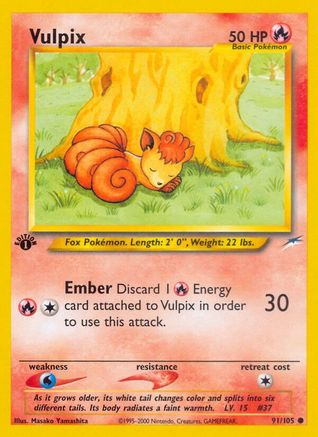 Vulpix 091/105 - Neo Destiny 1st Edition - Common