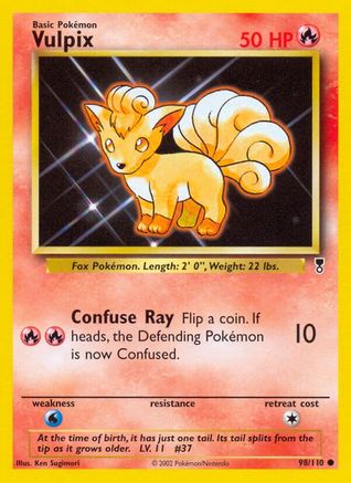 Vulpix 098/110 - Legendary Collection Reverse Holofoil - Common