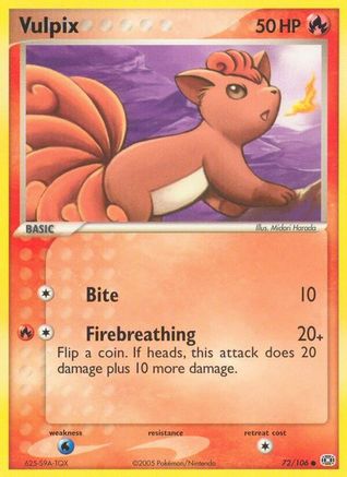Vulpix (72/106) - Emerald - Common
