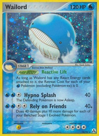 Wailord 014 - Legend Maker Reverse Holofoil - Holo Rare
