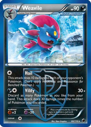 Weavile (Team Plasma) (66/116) - Plasma Freeze - Rare