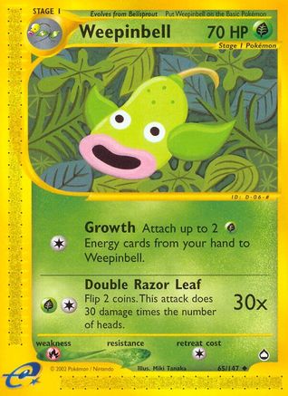 Weepinbell 065 - Aquapolis Normal - Uncommon