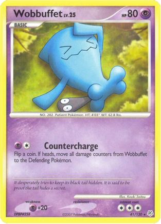 Wobbuffet (41/130) - Diamond and Pearl Reverse Holofoil - Rare
