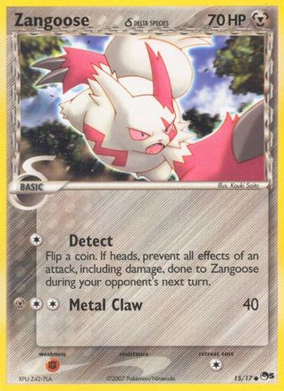 Zangoose (Delta Species) - 015/17 - POP Series 5 Normal