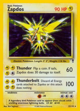 Zapdos 019/110 - Legendary Collection Reverse Holofoil - Holo Rare