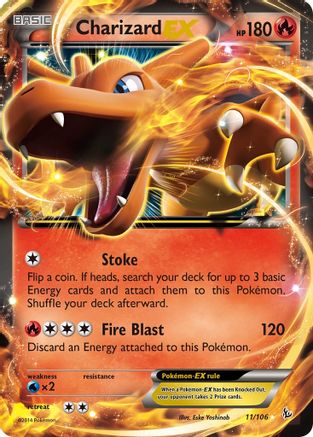 Charizard EX (11) 011/106 - XY Flashfire Holofoil - Ultra Rare