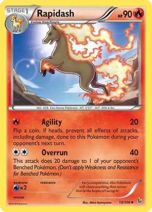 Rapidash 015 - XY Flashfire Normal - Uncommon