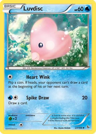 Luvdisc 027 - XY Flashfire Reverse Holofoil - Uncommon