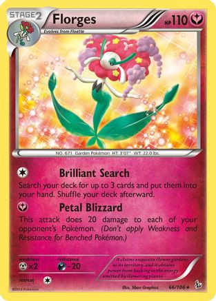 Florges 066/106 - XY Flashfire Reverse Holofoil - Holo Rare