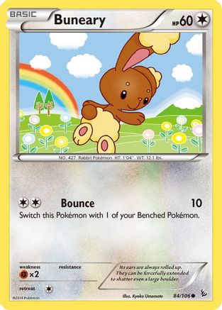 Buneary 084/106 - XY Flashfire Reverse Holofoil - Common