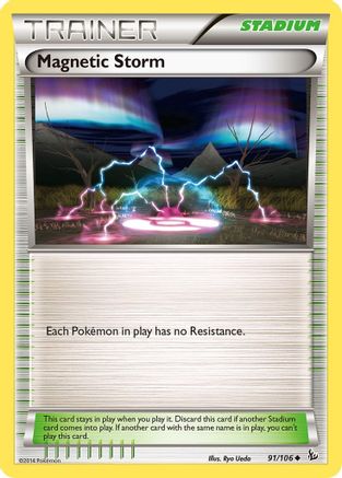 Magnetic Storm 091 - XY Flashfire Reverse Holofoil - Uncommon