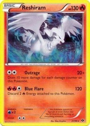 Reshiram 021/099 - Deck Exclusives Holofoil - Holo Rare