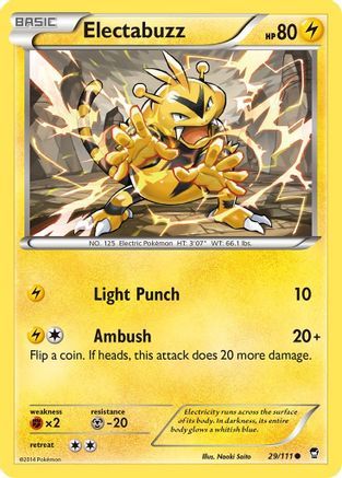 Electabuzz 029 - XY Furious Fists Reverse Holofoil - Common