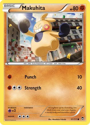 Makuhita 051 - XY Furious Fists Normal - Common