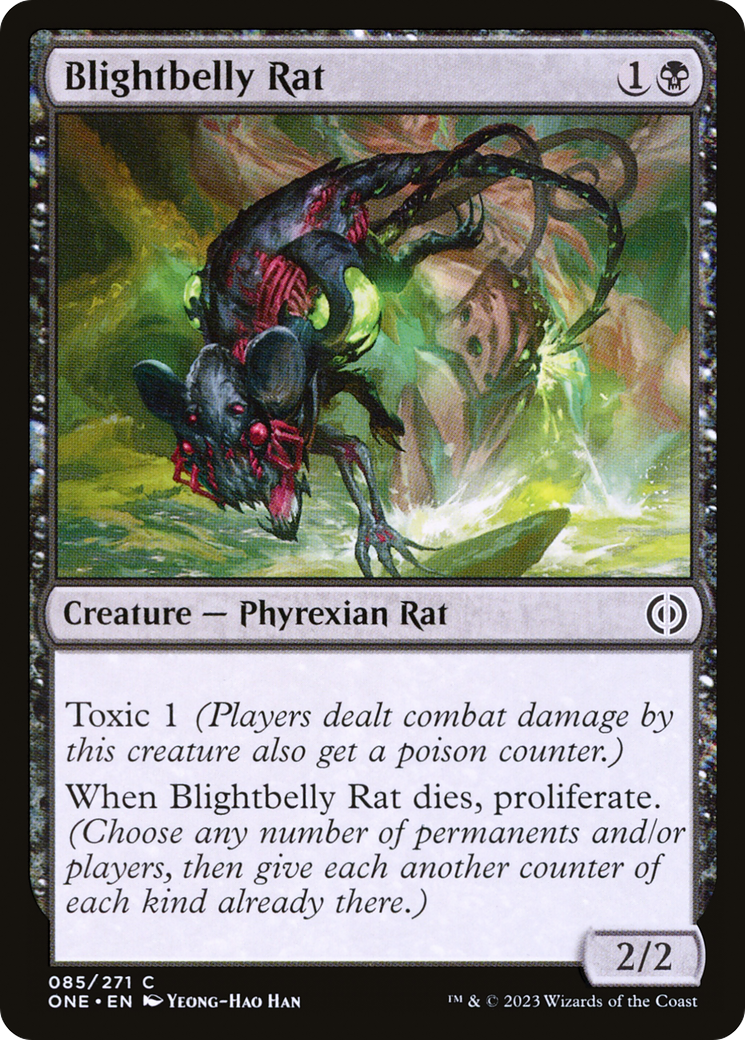 Blightbelly Rat (ONE-085) - Phyrexia: All Will Be One Foil