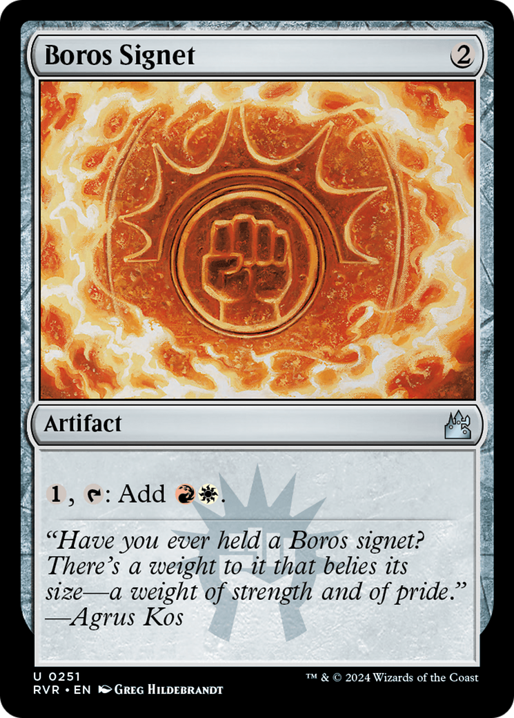 Boros Signet (RVR-251) - Ravnica Remastered