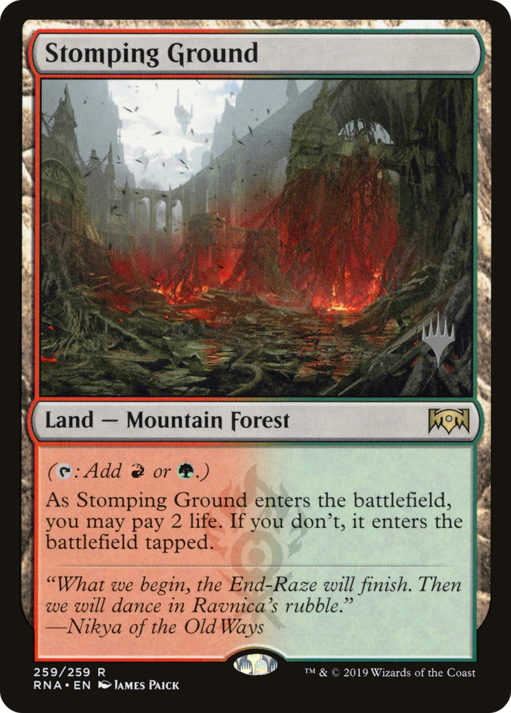 Stomping Ground (PPELD-259P) - Ravnica Allegiance Promos (Promo Pack)