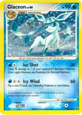 Glaceon 020/100 - Deck Exclusives Holofoil - Holo Rare