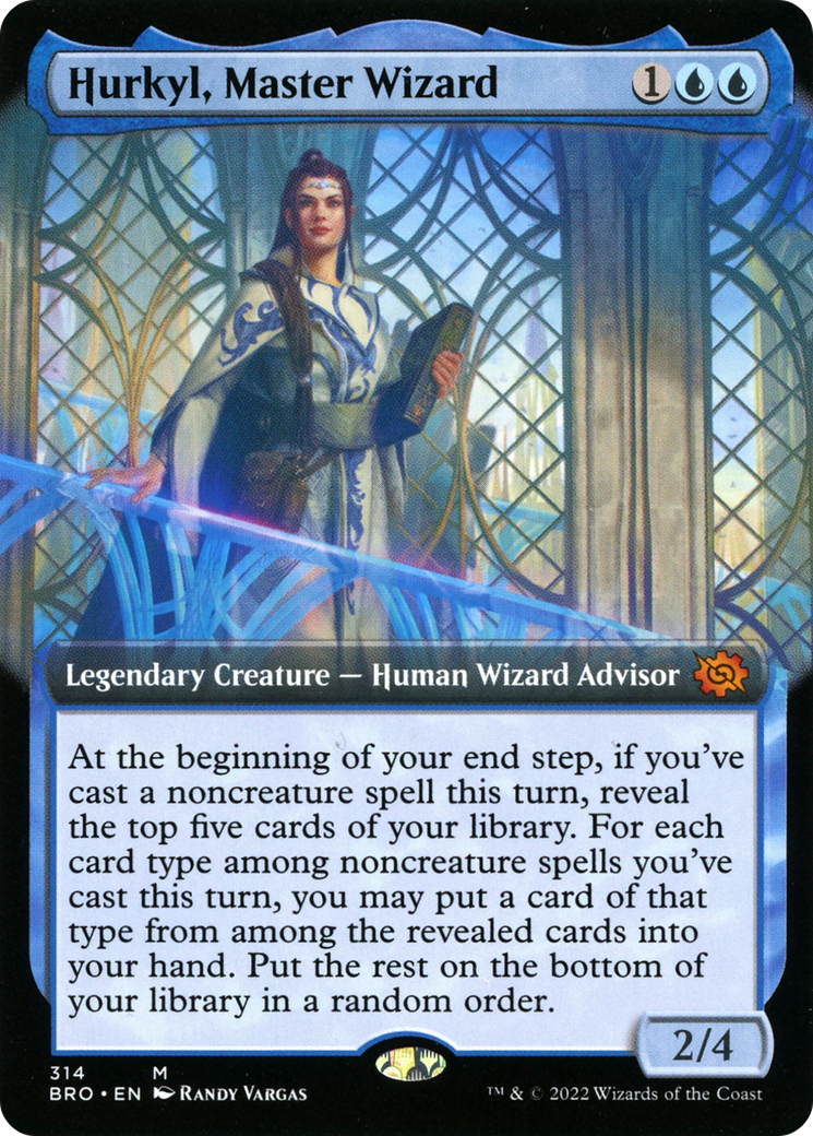Hurkyl, Master Wizard (BRO-314) - The Brothers' War: (Extended Art)
