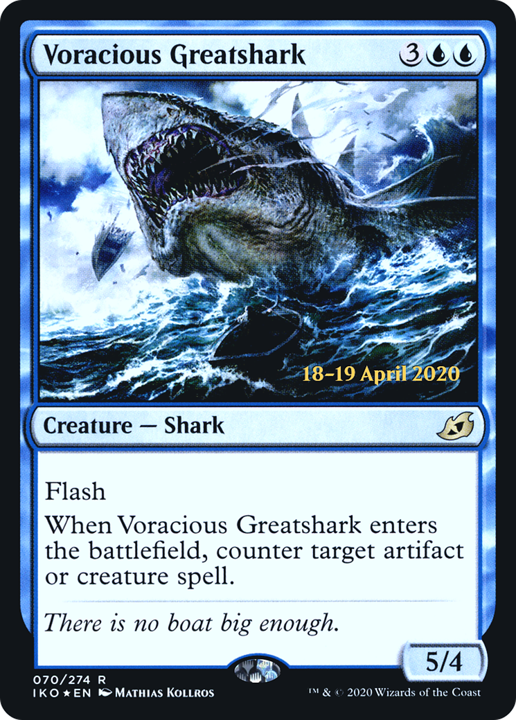 Voracious Greatshark (PRE-70S) - Ikoria: Lair of Behemoths Promos (Prerelease) Foil