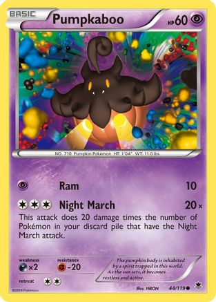 Pumpkaboo 044/119 - XY Phantom Forces Reverse Holofoil - Common