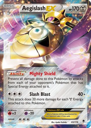 Aegislash EX 065/119 - XY Phantom Forces Holofoil - Ultra Rare