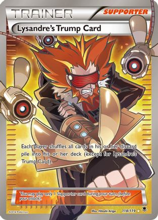 Lysandre's Trump Card (118 Full Art) 118/119 - XY Phantom Forces Holofoil - Ultra Rare