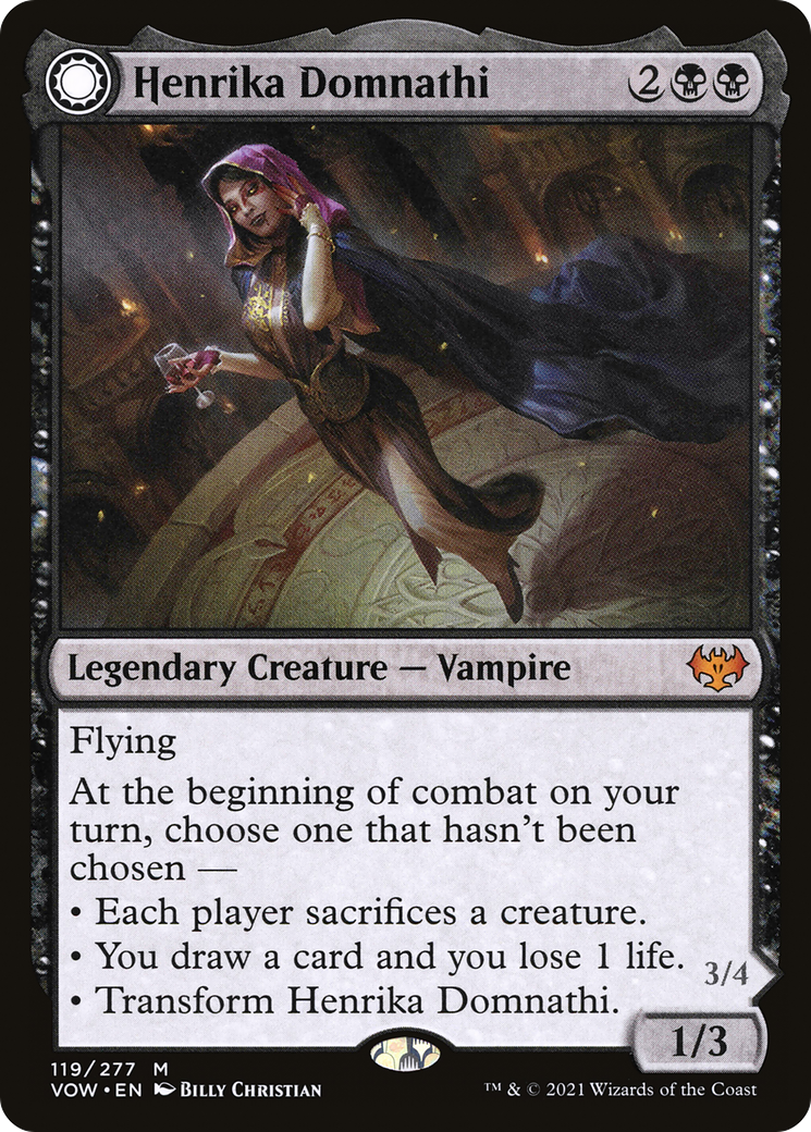 Henrika Domnathi (VOW-119) - Innistrad: Crimson Vow: (Double Faced Transform)