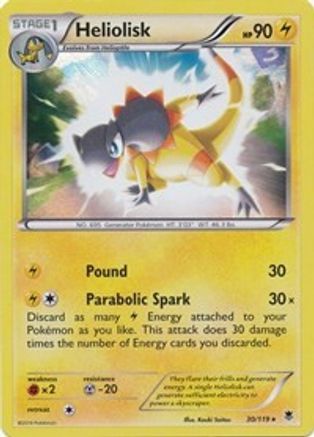 Heliolisk 030/119 - Deck Exclusives Normal - Rare