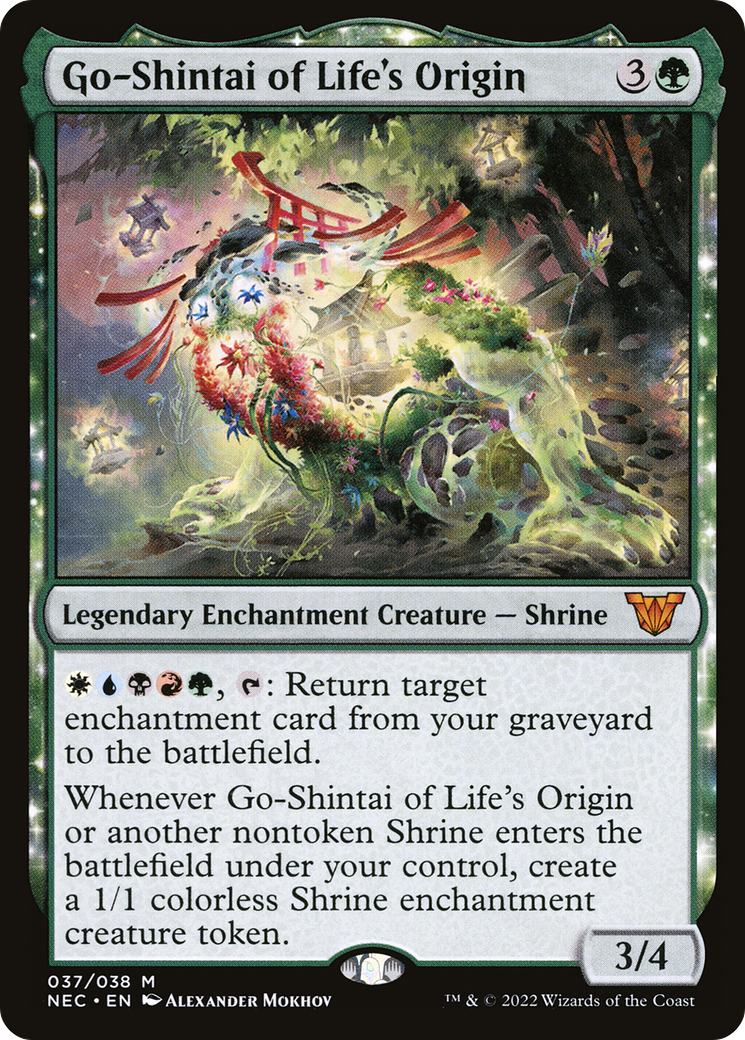 Go-Shintai of Life's Origin (NEC-037) - Neon Dynasty Commander Foil