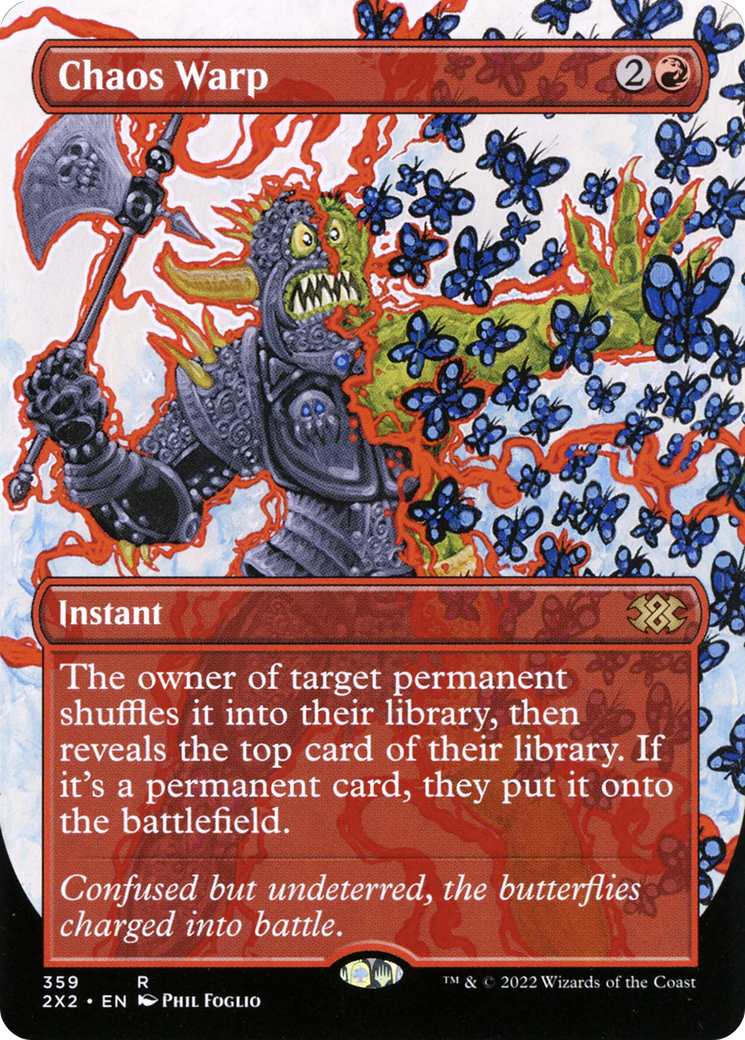 Chaos Warp (Borderless)(2X2-359) - Double Masters 2022 Foil