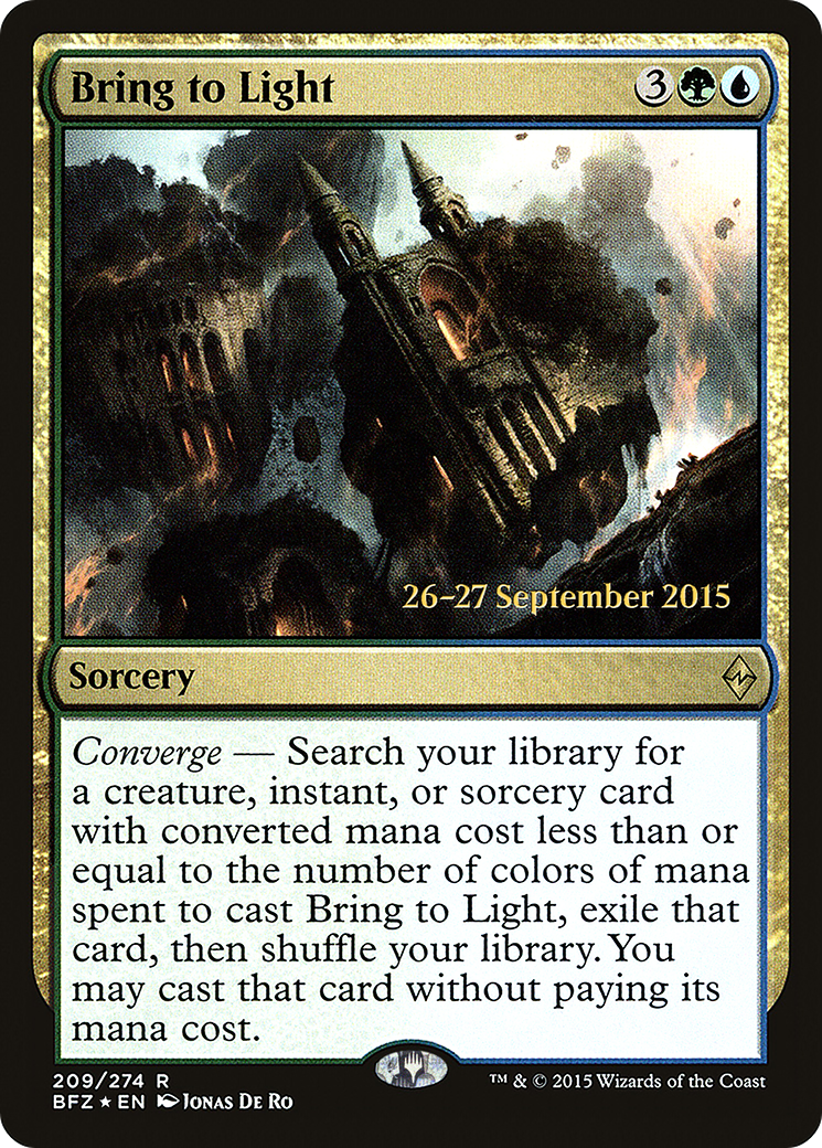 Bring to Light (PRE-209S) - Battle for Zendikar Promos (Prerelease) Foil
