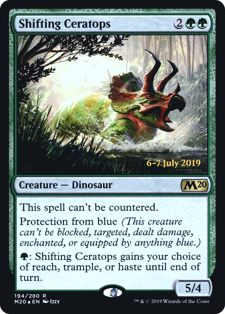 Shifting Ceratops (PRE-194) - Core Set 2020 Promos (Prerelease) Foil
