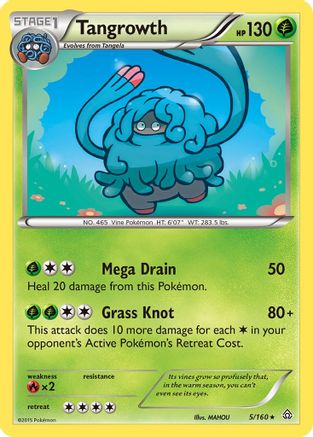 Tangrowth 005 - XY Primal Clash Reverse Holofoil - Rare