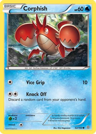 Corphish 042 - XY Primal Clash Reverse Holofoil - Common