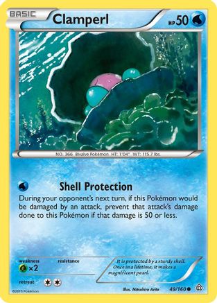 Clamperl 049 - XY Primal Clash Reverse Holofoil - Common