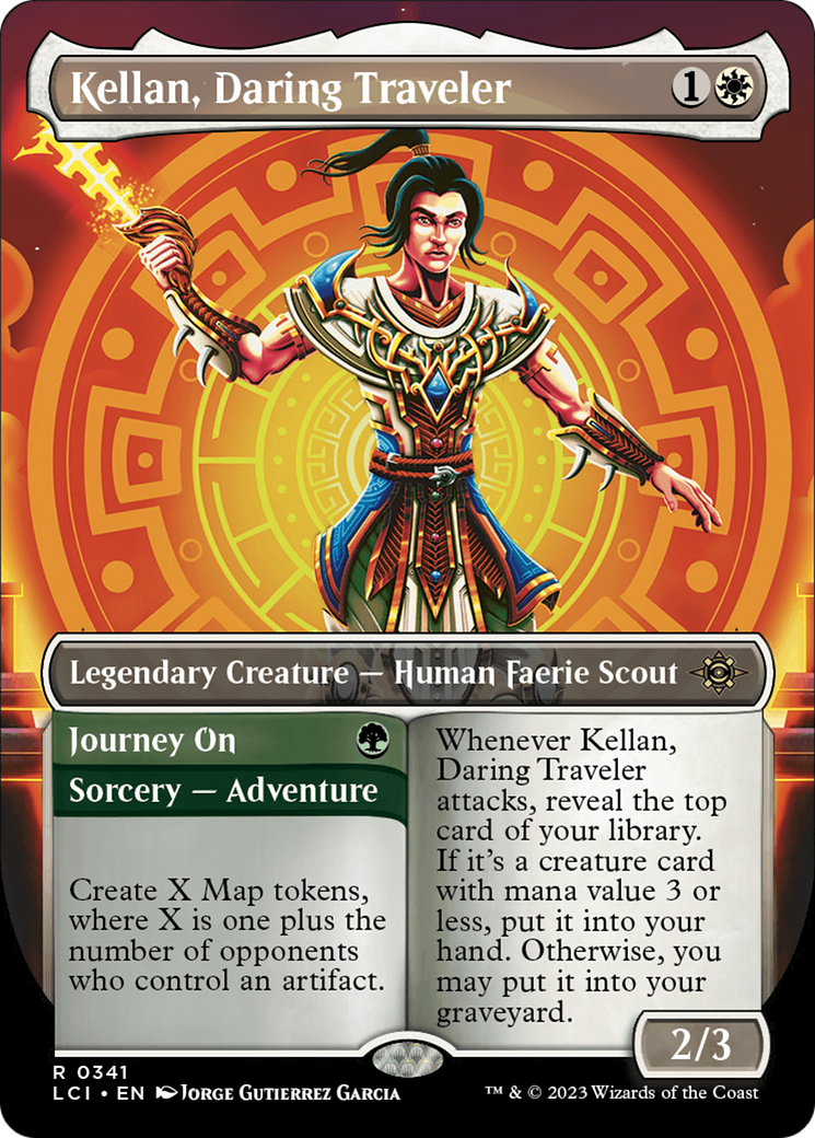 Kellan, Daring Traveler (Borderless) (LCI-341) - The Lost Caverns of Ixalan (Borderless)
