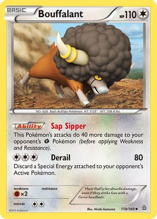 Bouffalant 119 - XY Primal Clash Reverse Holofoil - Uncommon