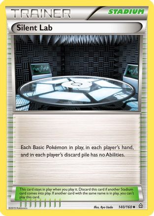 Silent Lab 140/160 - XY Primal Clash Reverse Holofoil - Uncommon