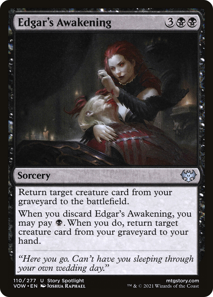 Edgar's Awakening (VOW-110) - Innistrad: Crimson Vow Foil