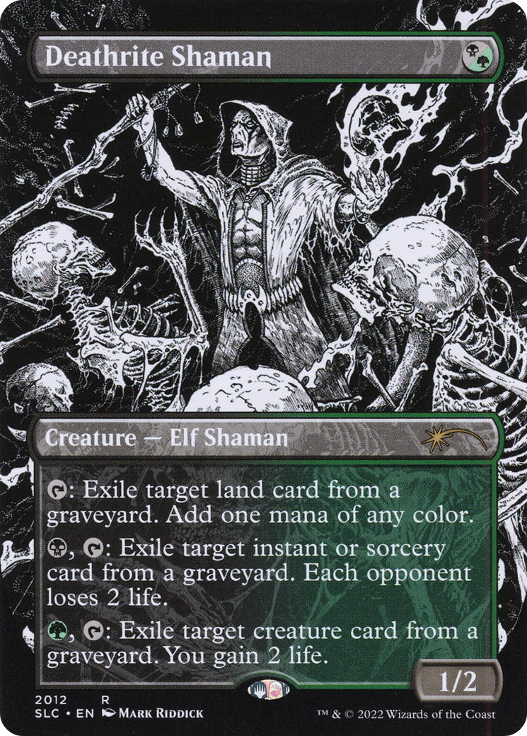 Deathrite Shaman (Borderless)(SLC-2012) - Secret Lair 30th Anniversary Countdown Kit