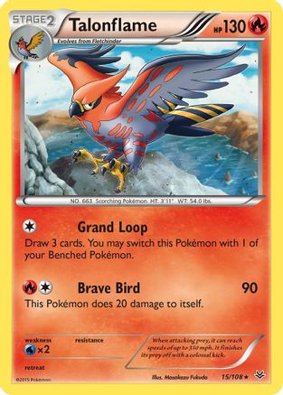 Talonflame (15/108) - XY Roaring Skies - Rare