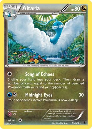 Altaria (53) 053/108 - XY Roaring Skies Reverse Holofoil - Uncommon