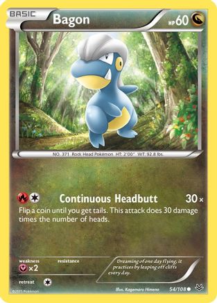 Bagon (54) 054/108 - XY Roaring Skies Normal - Common